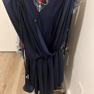 Elegant Navy Blue Dress